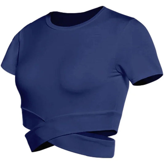 Crop Top Deportivo Corte Cruzado - Deportiva Fit Shop - Crop Top Deportivo Corte Cruzado ropa deportiva para mujer - Deportiva Fit Shop