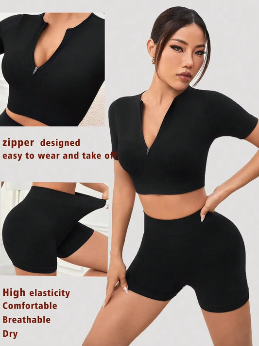 Crop Top y Short - Set de 2 Piezas